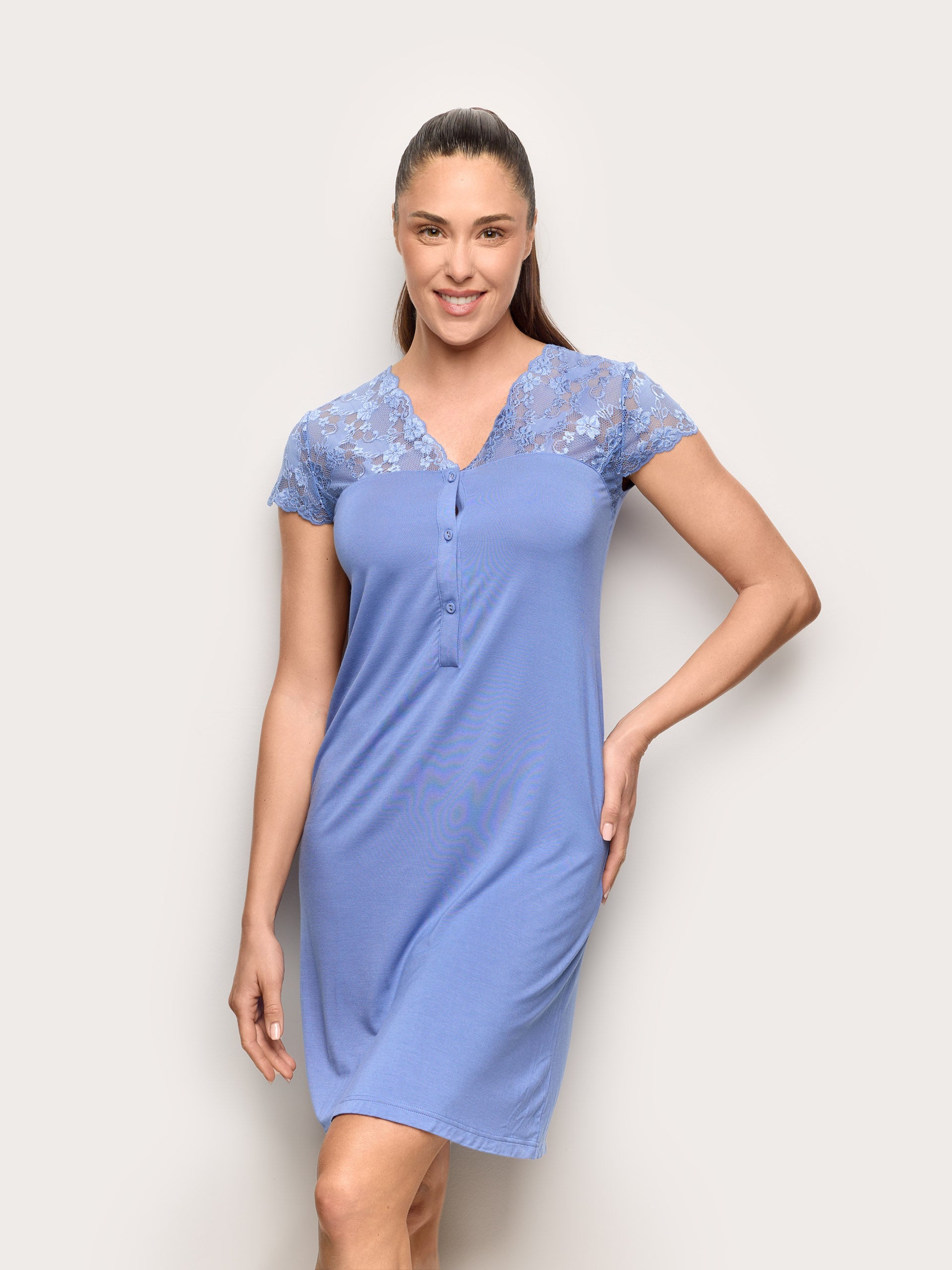 Camicia da notte manica corta - Primula Color