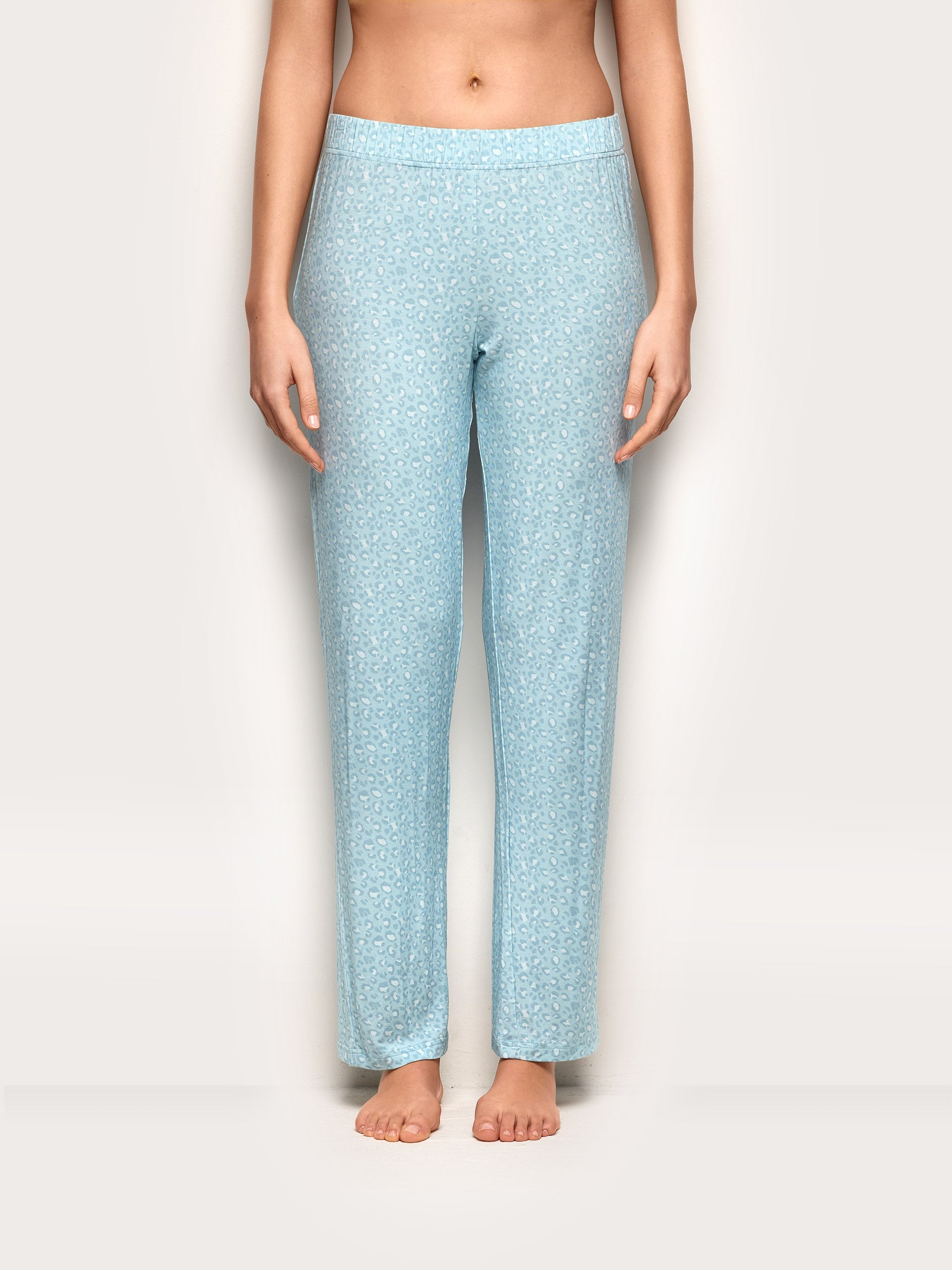 Pantalone lungo con TENCEL™ Modal Leopard