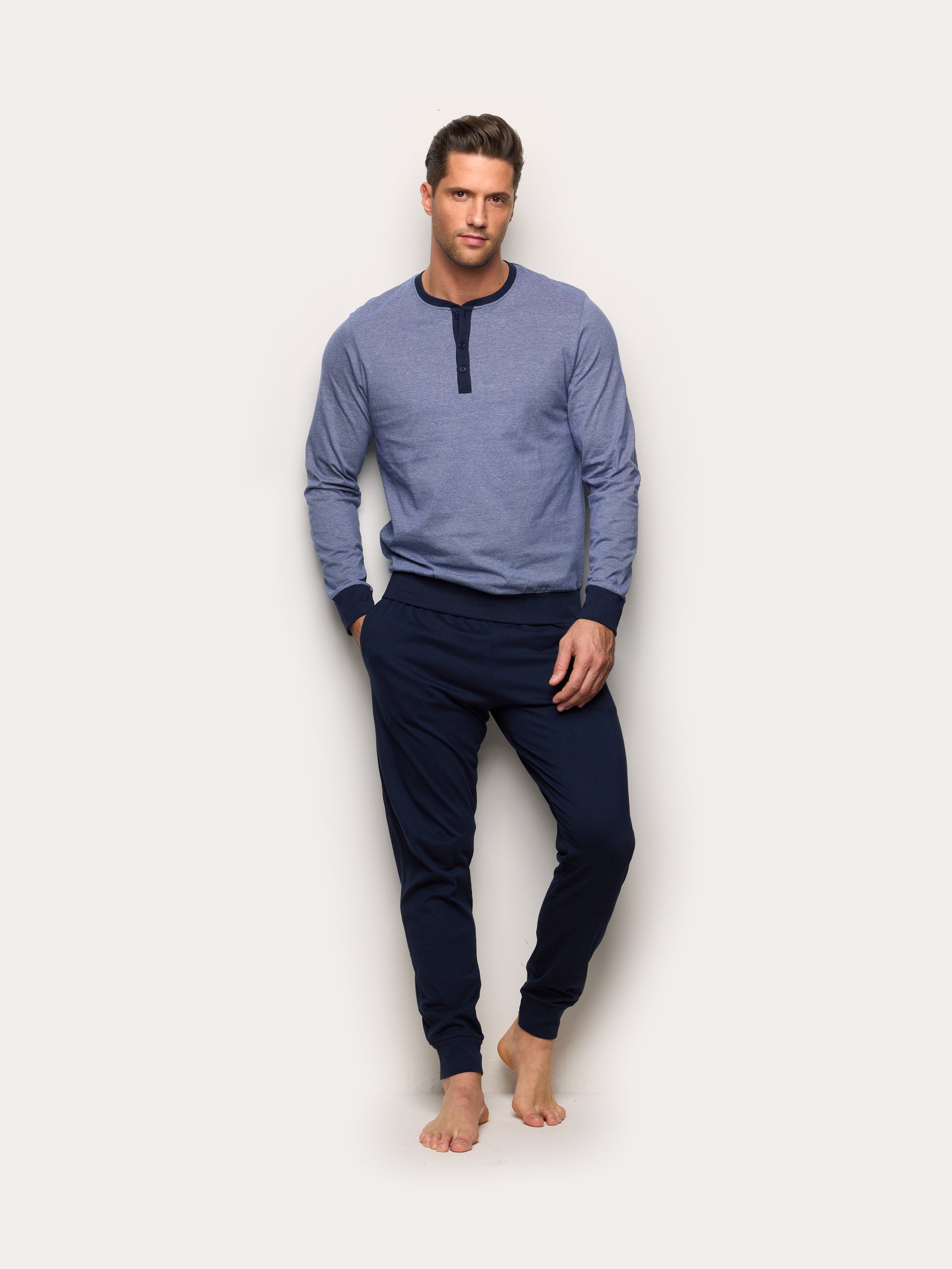 Pigiama lungo in jersey di cotone  - Daily Pajamas
