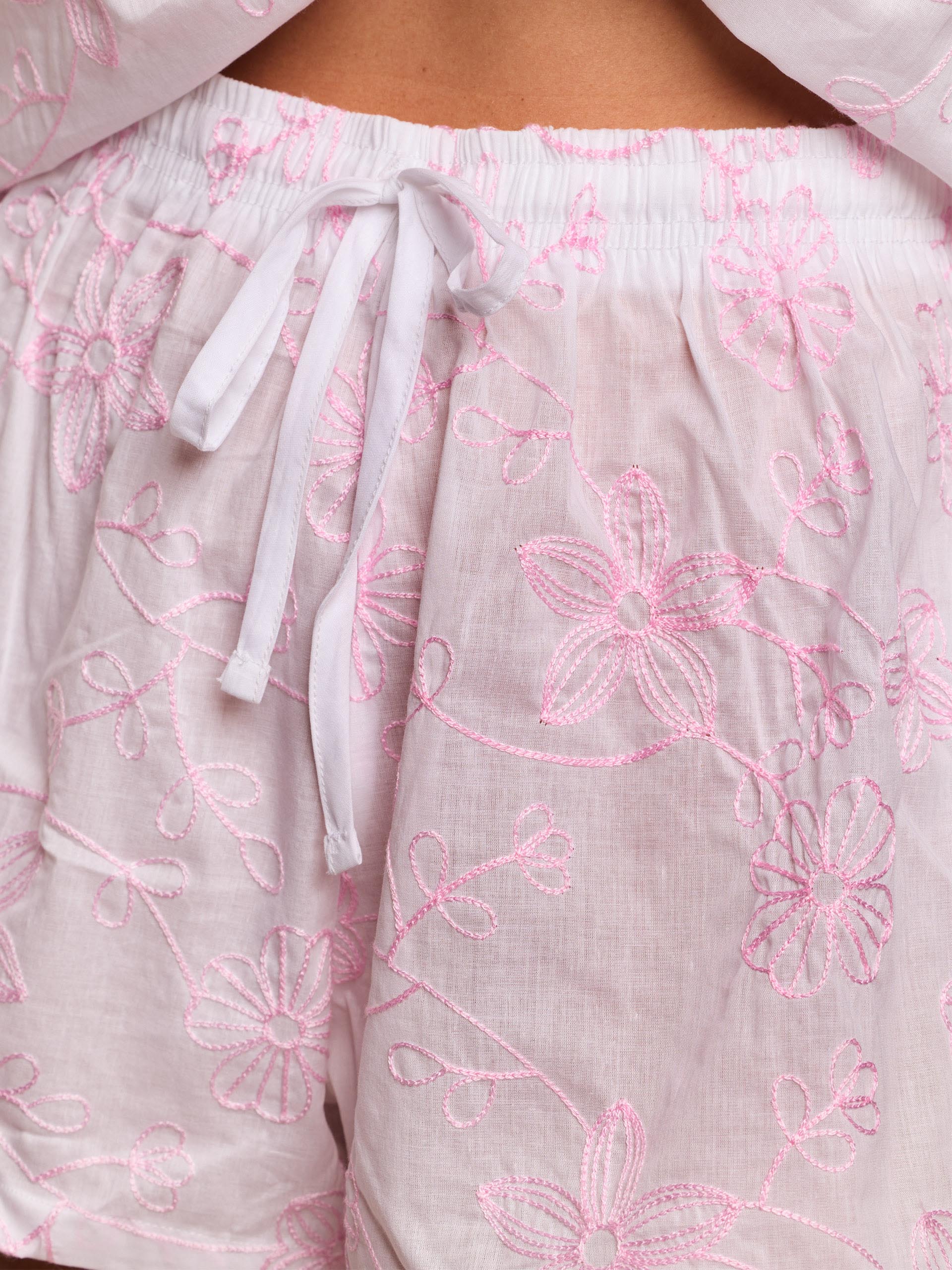 Pigiama aperto corto - Broderie II
