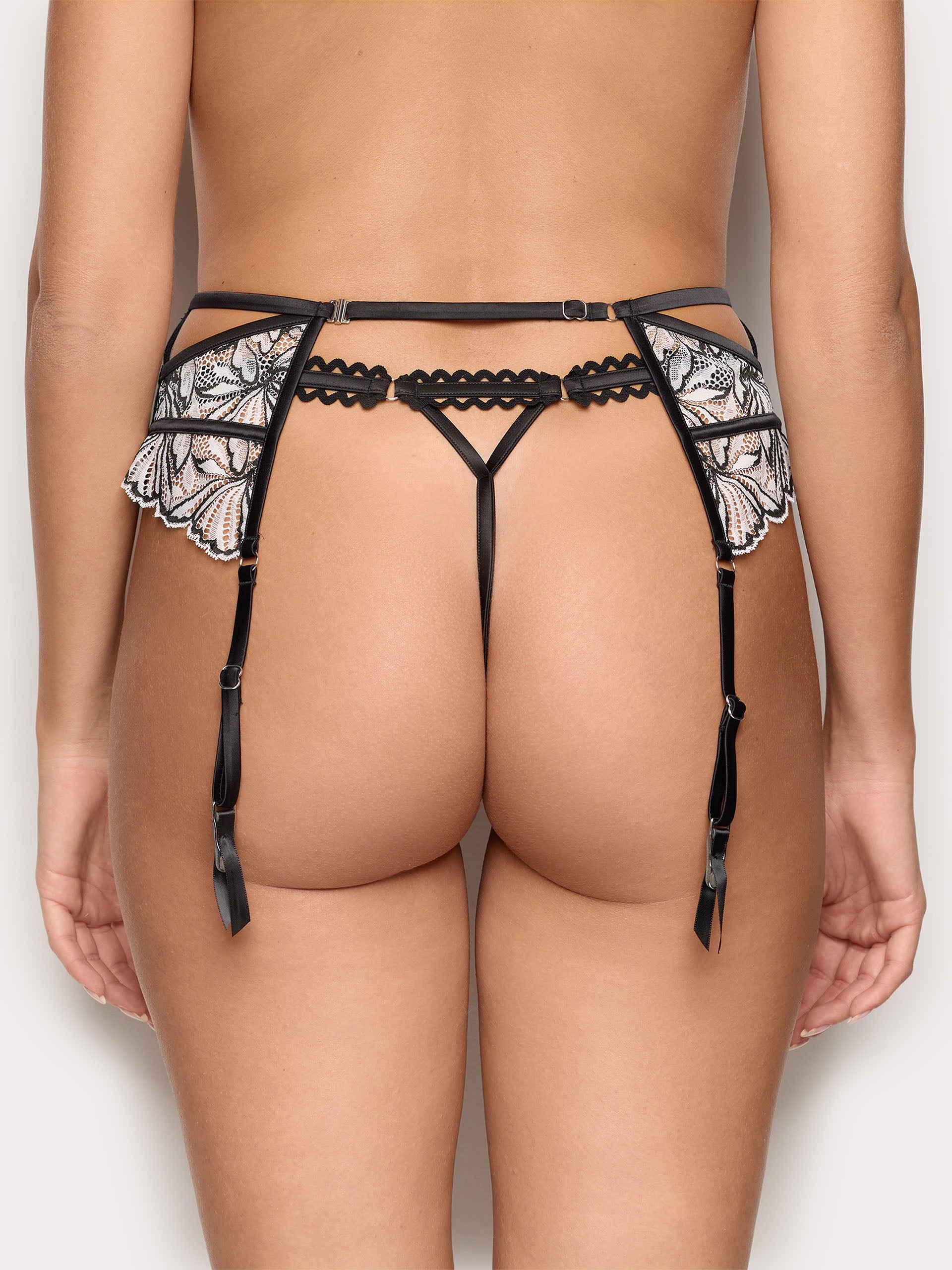 Reggicalze ricamato regolabile con accessorio removibile  - Privè Frivolous