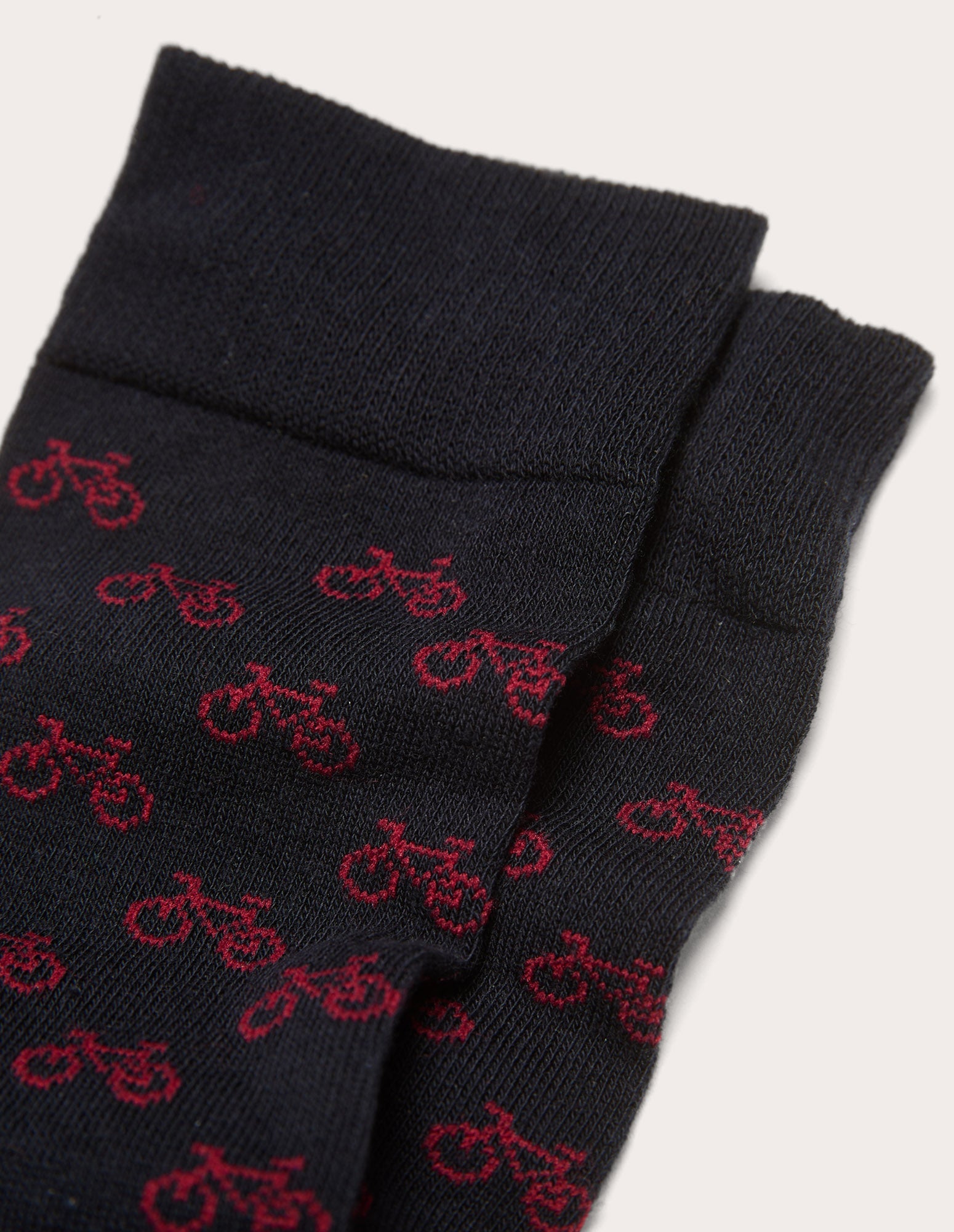 Calze corte da uomo blu con biciclette Funny