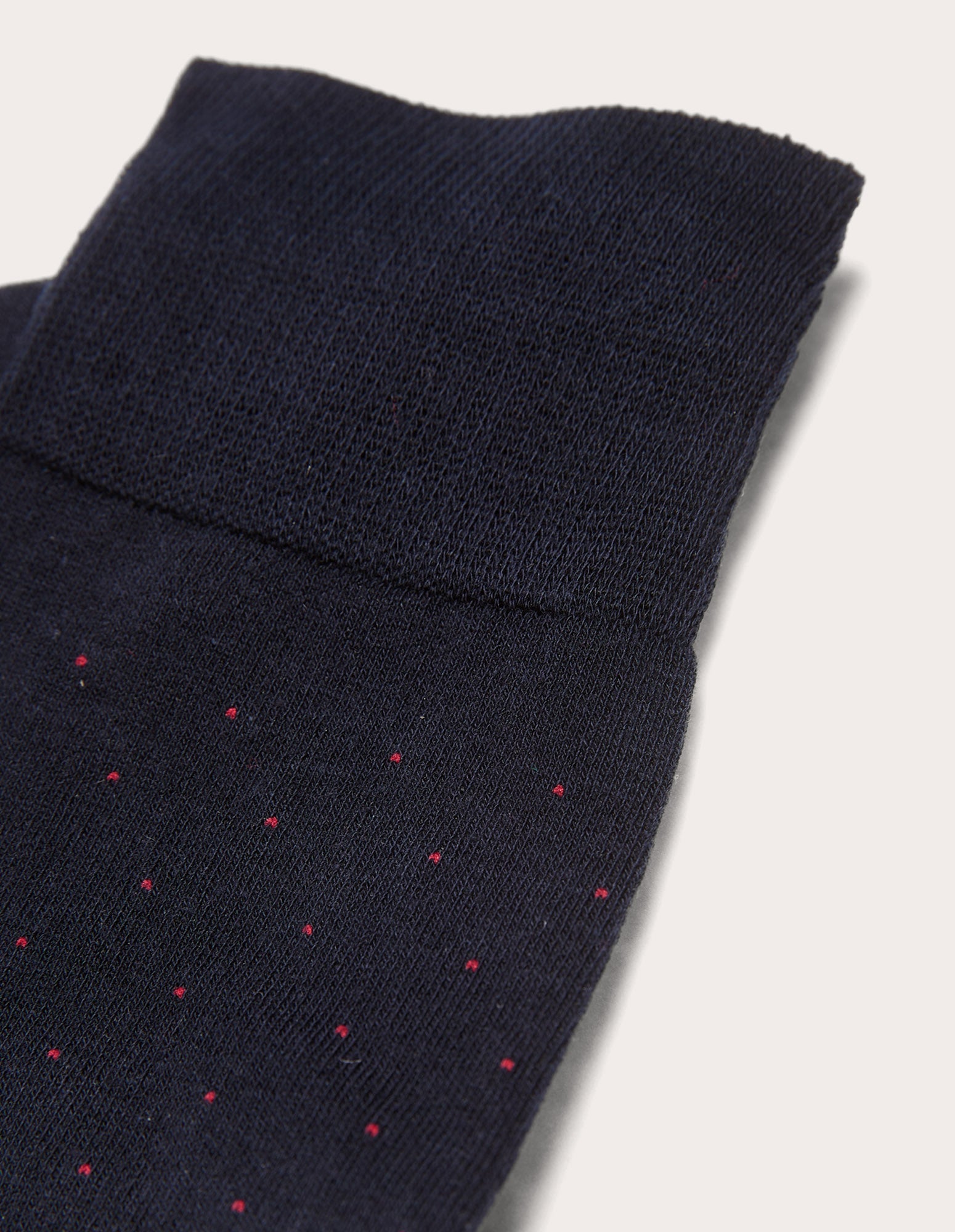 Calze lunghe da uomo blu con puntini Daily