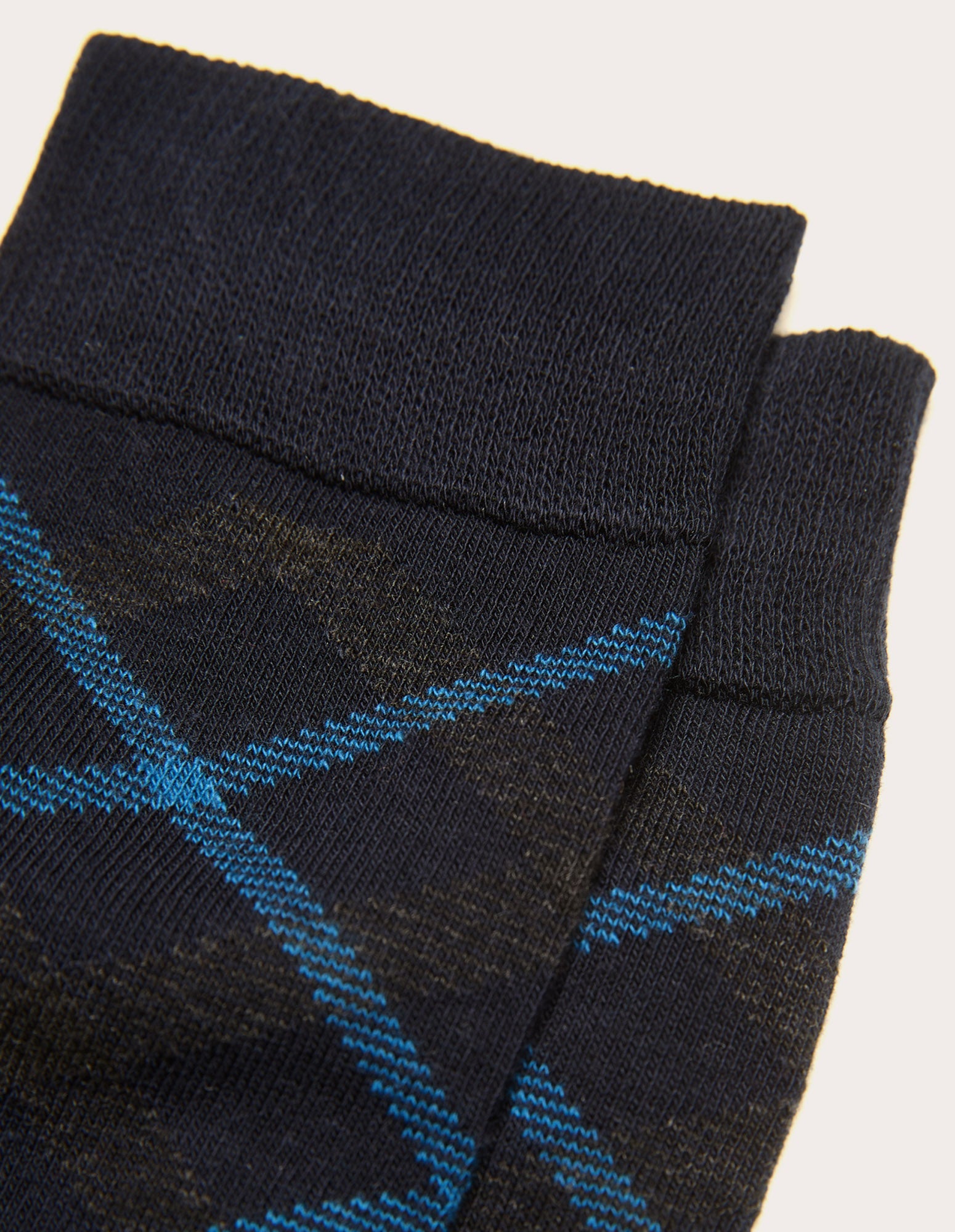 Calze corte da uomo blu con quadri Daily III