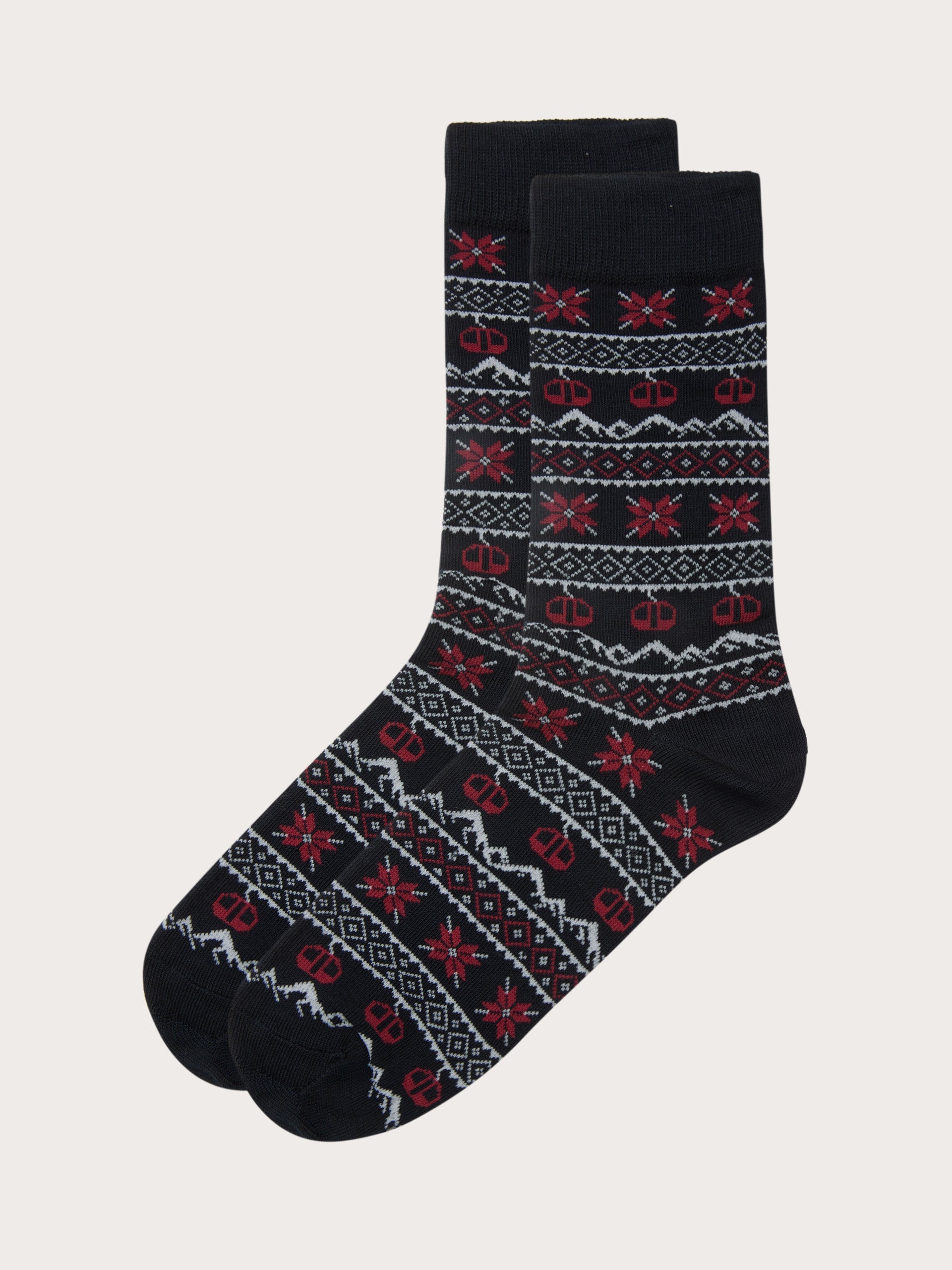 Calze corte stile nordico Hello Xmas